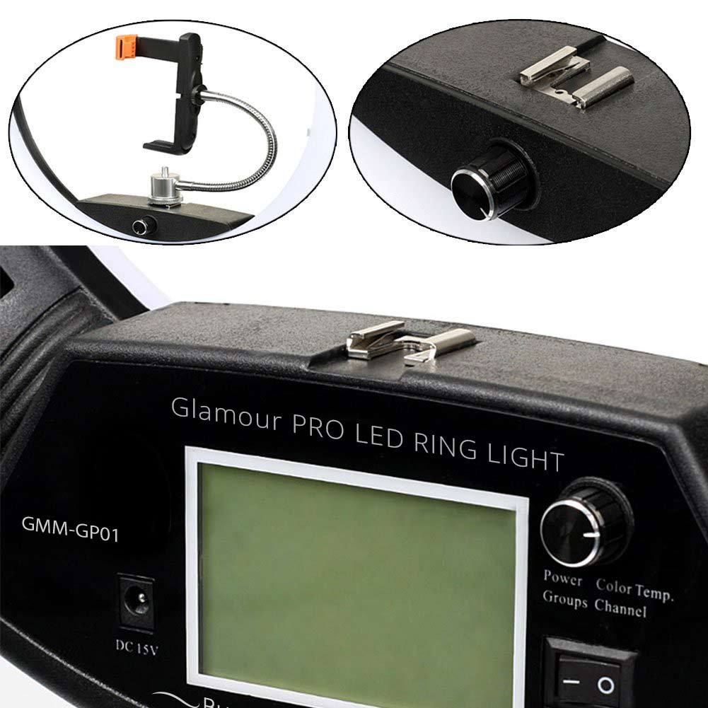 Rechargeable battery and charger kit for Glamour Pro LED Ring Light | Ring Light | Glamour Makeup Mirrors 4