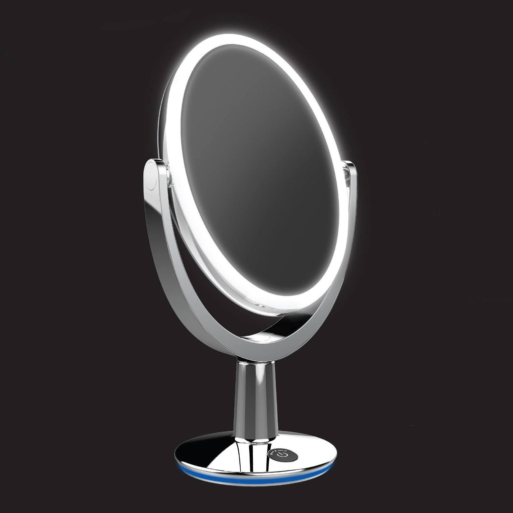 SUPERSTAR - 5X Magnifying LED Smart Makeup Mirror - Chrome - Glamour Makeup Mirrors 
 - 4