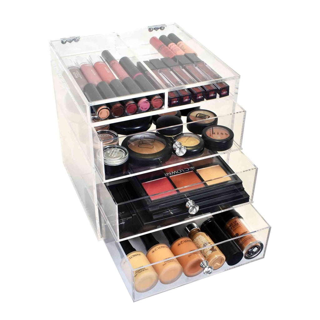 ESSENTIALS CUBE - Makeup Organiser by Glamour Makeup Mirrors