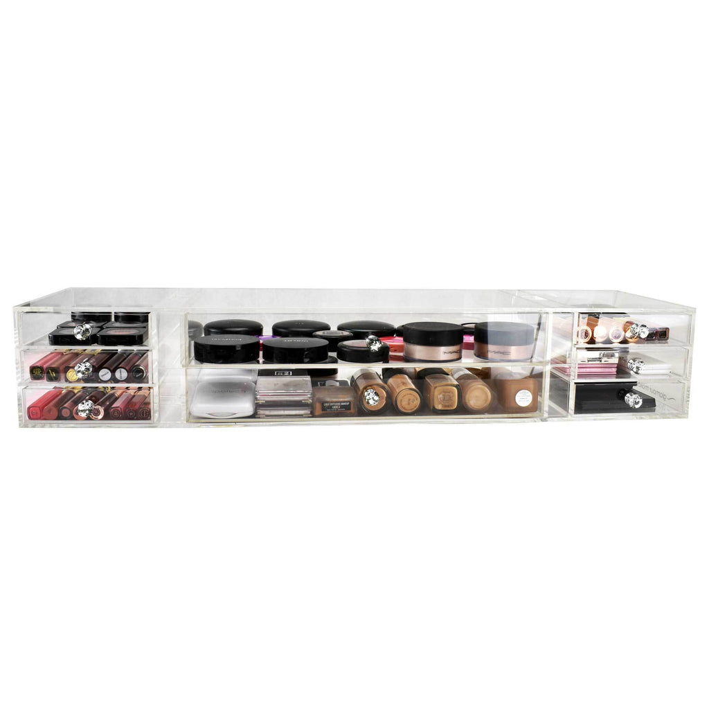 Valentina 8 Drawer Makeup Organiser - Glamour Makeup Mirrors 2