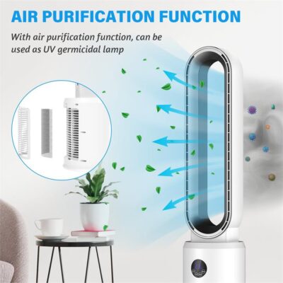 Advwin Bladeless Tower Fan Portable Electric
