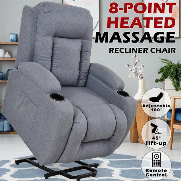 Advwin Power Lift Recliner 8 Point Massage Chair Heating