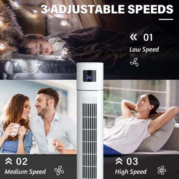Advwin Tower Fan Portable Oscillating Bladeless
