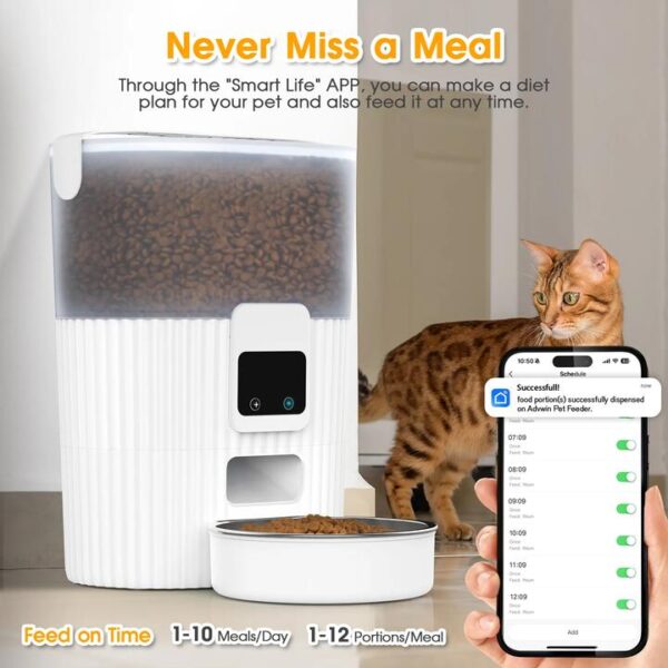 Advwin 3L Automatic Pet Feeder WiFi APP