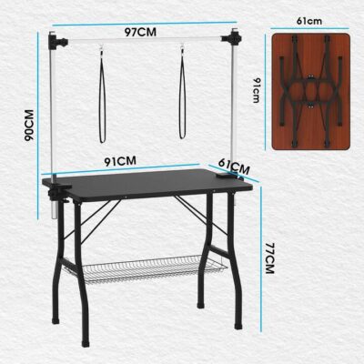Advwin Pet Grooming Table Anti Slip 91cm