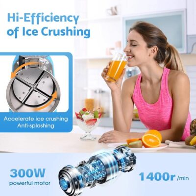 Advwin 300W Electric Ice Crusher 4 blades