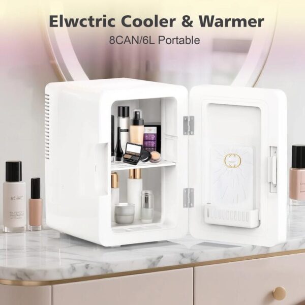 Advwin 6L Mini Makeup Fridge White