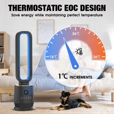 Advwin Electric Bladeless Fan Heater with Thermostat(Pre_Order)