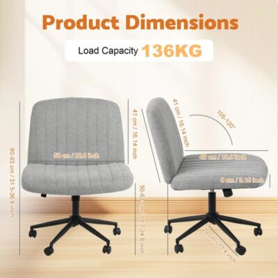 Advwin Armless Cross-Legged Ergonomic Office Chair (Pre-Order)