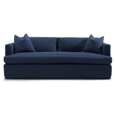 Birkshire Fabric Slip Cover Sofa, 3 Seater, Navy