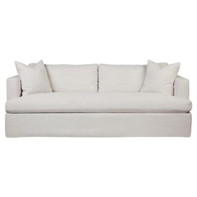Birkshire Fabric Slip Cover Sofa, 3 Seater, Off White