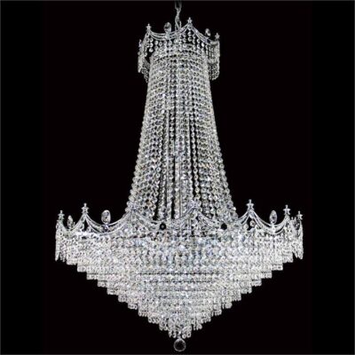 Phoebe Asfour Crystal Pendant Light / Chandelier, 82cm, Chrome
