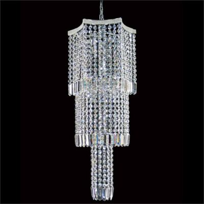 Themis Asfour Crystal Pendant Light / Chandelier, 35cm, Chrome
