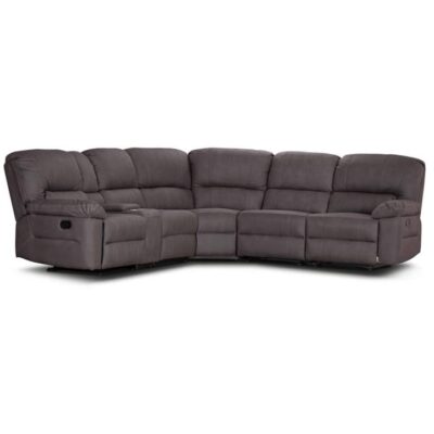 Antigo Fabric Modular Corner Recliner Sofa, 4 Seater, Coffee