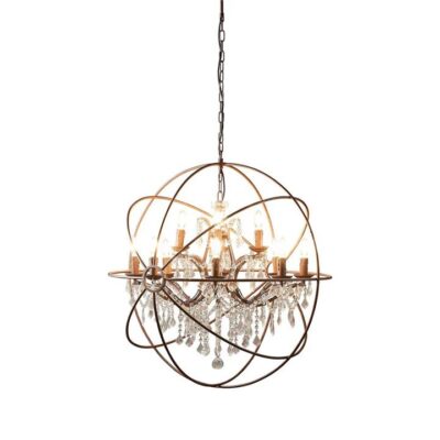 Sundance Metal Chandelier, Large, Rust