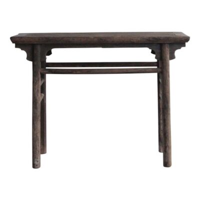 Yushu 150 Year Antique Elm Timber Oriental Console Table, No.6153, 110cm