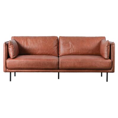Wilsford Leather Sofa, 3 Seater