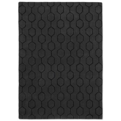 Wedgwood Gio Hand Tufted Designer Wool Rug, 350x250cm, Noir