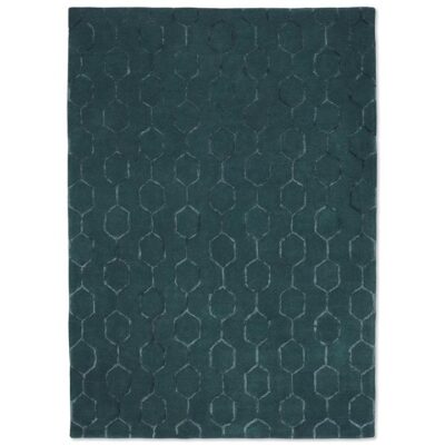 Wedgwood Gio Hand Tufted Designer Wool Rug, 280x200cm, Teal