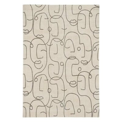 Scion Epsilon Hand Tufted Designer Wool Rug, 350x250cm, Charcoal