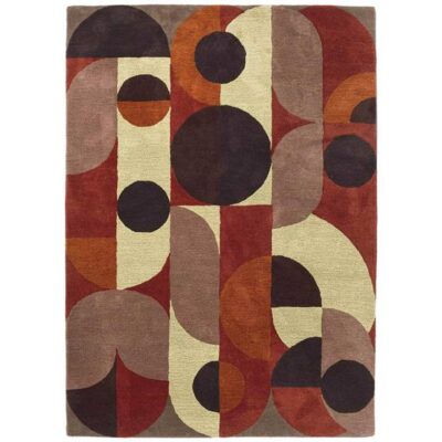 Brink & Campman Decor Cosmo Hand Tufted Designer Wool Rug, 350x250cm, Red