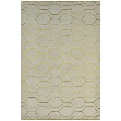 Wedgwood Arris Hand Tufted Designer Wool Rug, 350x250cm, Grey