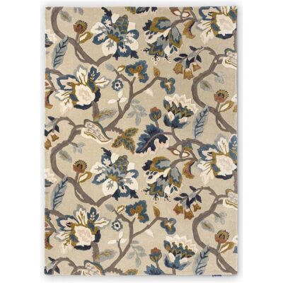Sanderson Amanpuri Hand Tufted Designer Wool Rug, 280x200cm, Stone