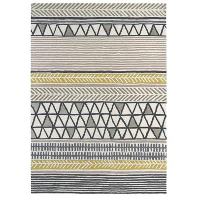 Scion Raita Hand Tufted Designer Wool Rug, 350x250cm, Taupe
