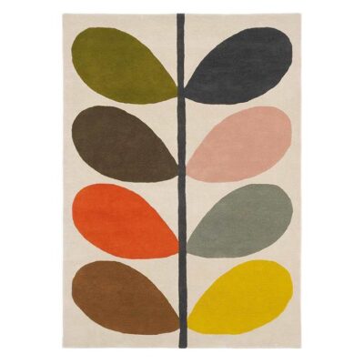 Orla Kiely Giant Stem Hand Tufted Designer Wool Rug, 280x200cm, Classic