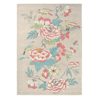 Wedgwood Paeonia Hand Tufted Designer Wool Rug, 350x250cm, Coral