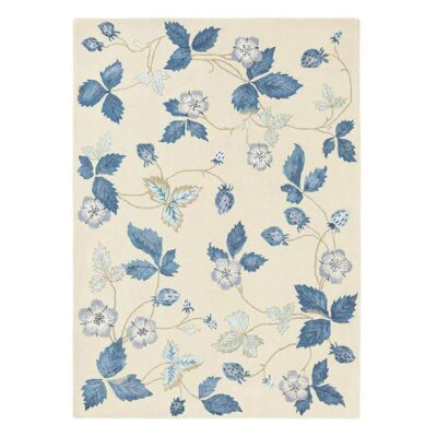 Wedgwood Wild Strawberry Hand Tufted Designer Wool Rug, 280x200cm, Cream