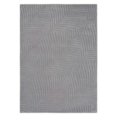 Wedgwood Folia Hand Tufted Designer Wool Rug, 350x250cm, Grey