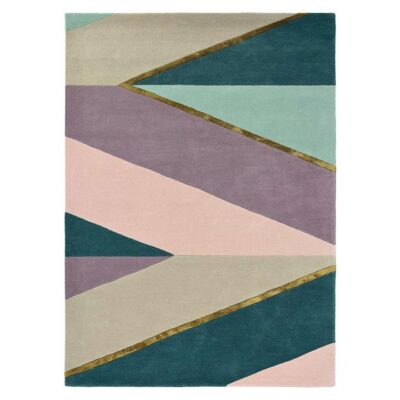 Ted Baker Sahara Hand Tufted Designer Wool Rug, 280x200cm, Pink