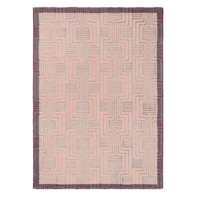 Ted Baker Kinmo Hand Tufted Designer Wool Rug, 280x200cm, Pink