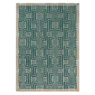 Ted Baker Kinmo Hand Tufted Designer Wool Rug, 280x200cm, Green