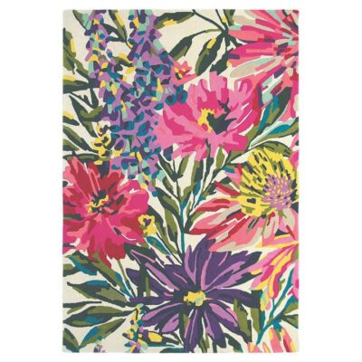 Harlequin Floreale Hand Tufted Designer Wool Rug, 350x250cm, Fuschsia