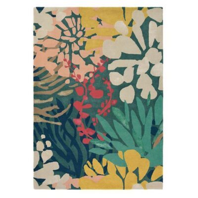 Brink & Campman Estella Submarine Hand Tufted Designer Wool Rug, 350x250cm, Teal