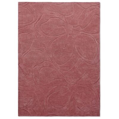 Ted Baker Romantic Magnolia Hand Tufted Designer Wool Rug, 350x250cm, Pink