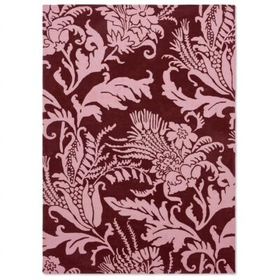 Ted Baker Baroque Hand Tufted Designer Wool Rug, 350x250cm, Pink