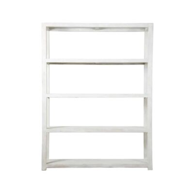 Carfu Mango Wood Display Shelf, Small, White