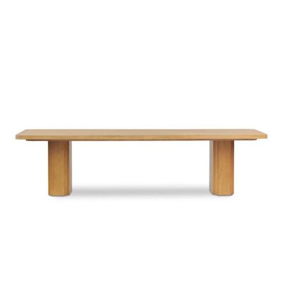 Sylvan Elm Timber Dining Table, 300cm, Natural