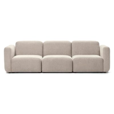 Eonova Fabric Modular Sofa, 3 Seater, Beige
