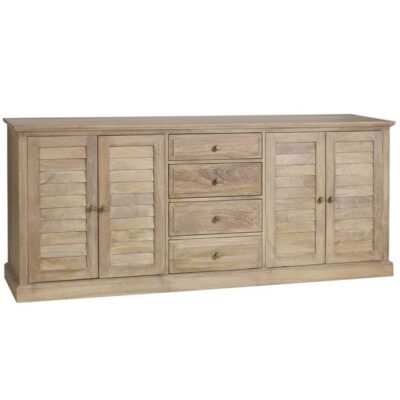 Montauk Mango Wood 2 Door 4 Drawer Buffet Table, 200cm