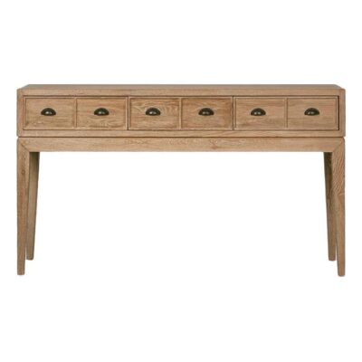 Columbus Oak Timber Hall Table, 152cm