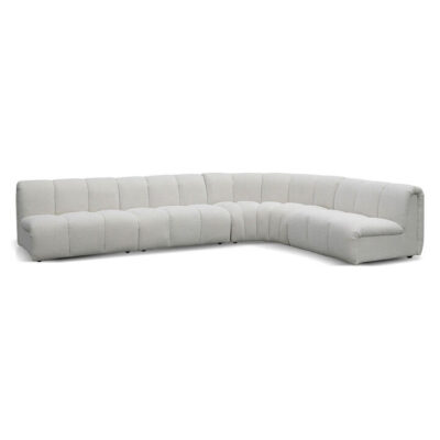 Driomor Boucle Fabric Modular Corner Sofa, 7 Seater, Pearl