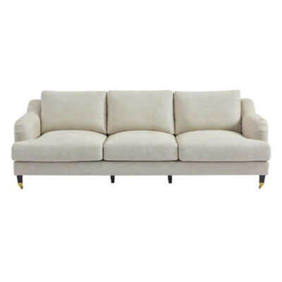 Aerin Fabric Sofa, 3 Seater, Oatmeal
