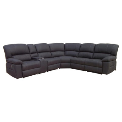 Antigo Fabric Modular Corner Recliner Sofa, 4 Seater, Onyx