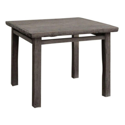 Canglu 120 Year Antique Elm Timber Square Oriental Dining Table, 96cm