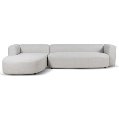 Alvera Fabric Corner Sofa, 3 Seater with LHF Chaise, Sand