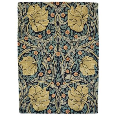 Morris & Co Pimpernel Hand Tufted Designer Wool Rug, 350x250cm, Indigo
